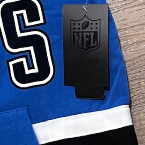 NEW LA Rams Football Team Color Block Hoodie Logo Embroidered Men's Size Medium - Picture 5 of 11